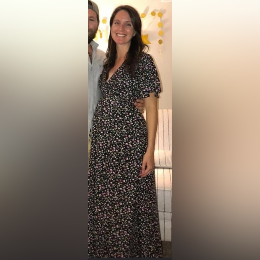 Floral maternity dress